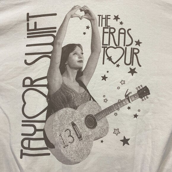 Taylor Swift Beige Eras Tour Hoodie Size XL - Picture 2 of 4